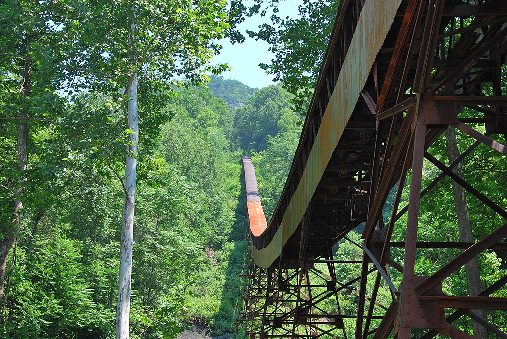 A covered conveyor